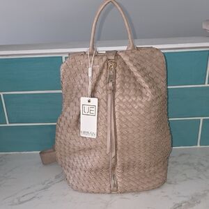 Urban Expressions Tan Woven Backpack